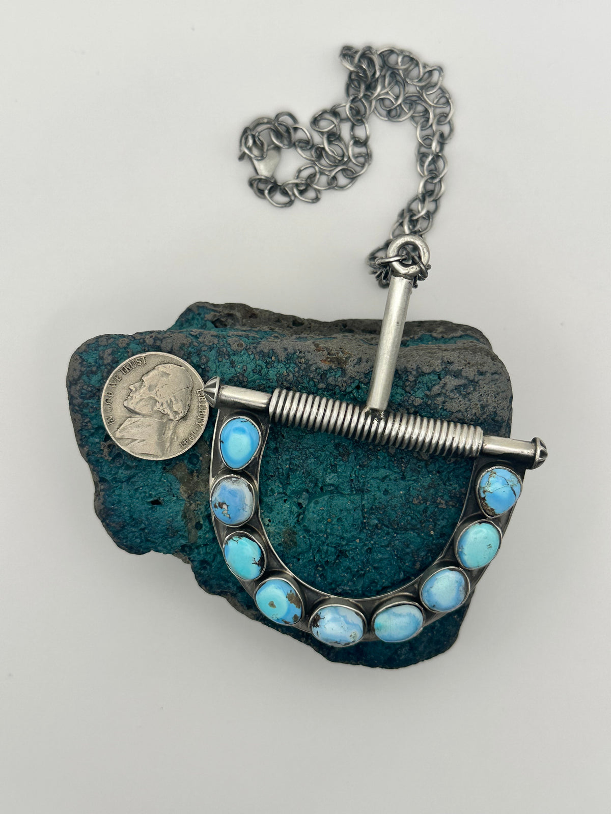 Johnson Golden Hills Turquoise Bit Necklace
