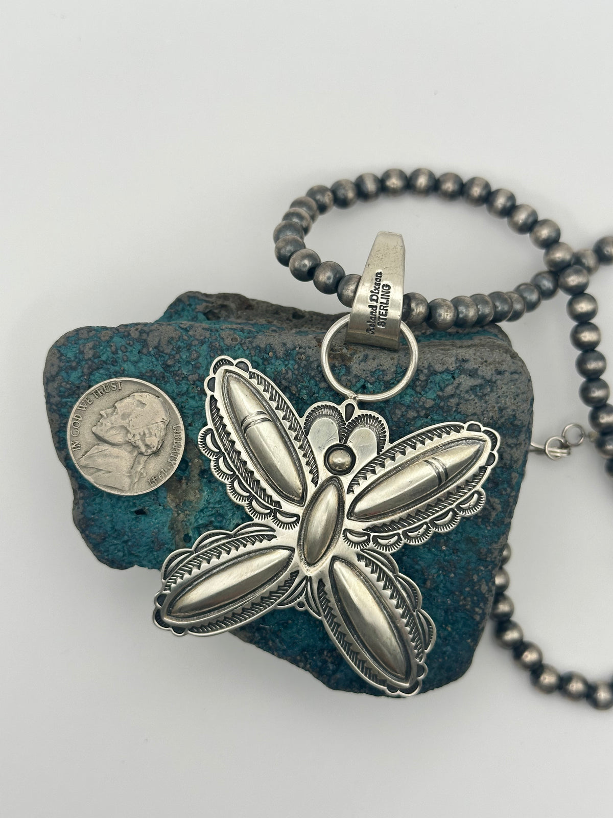 Roland Dixon Sterling Silver Butterfly Necklace