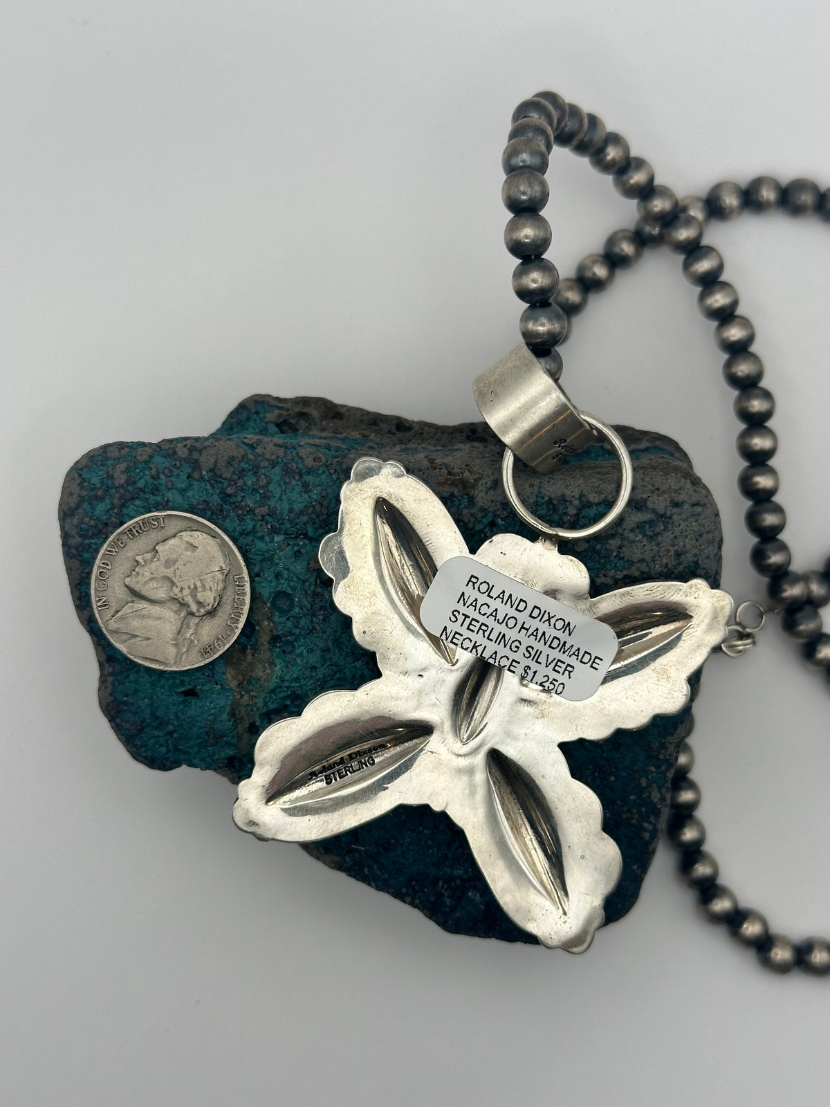 Roland Dixon Sterling Silver Butterfly Necklace