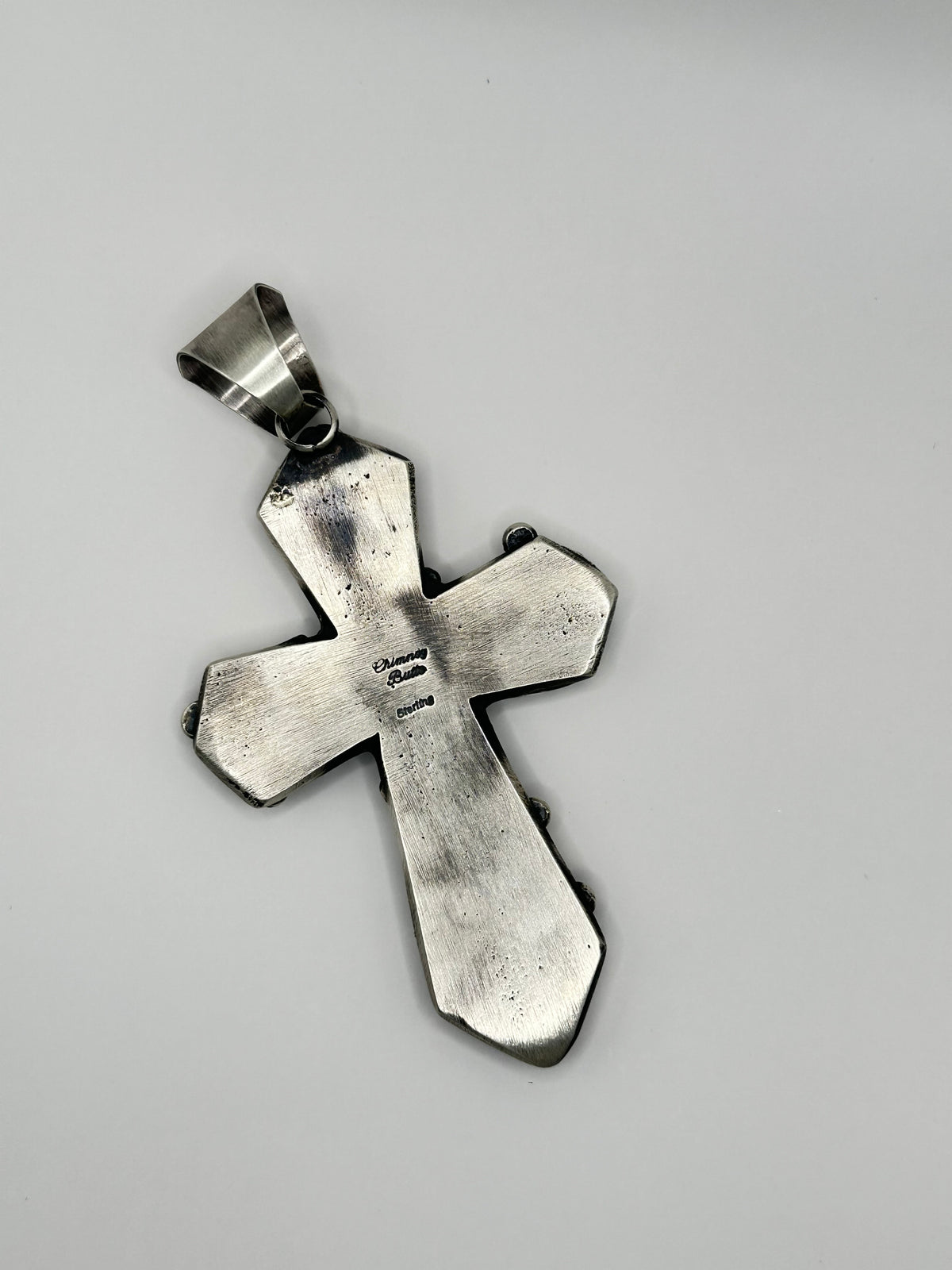 Chimney Butte Golden Hills Turquoise Cross Pendant