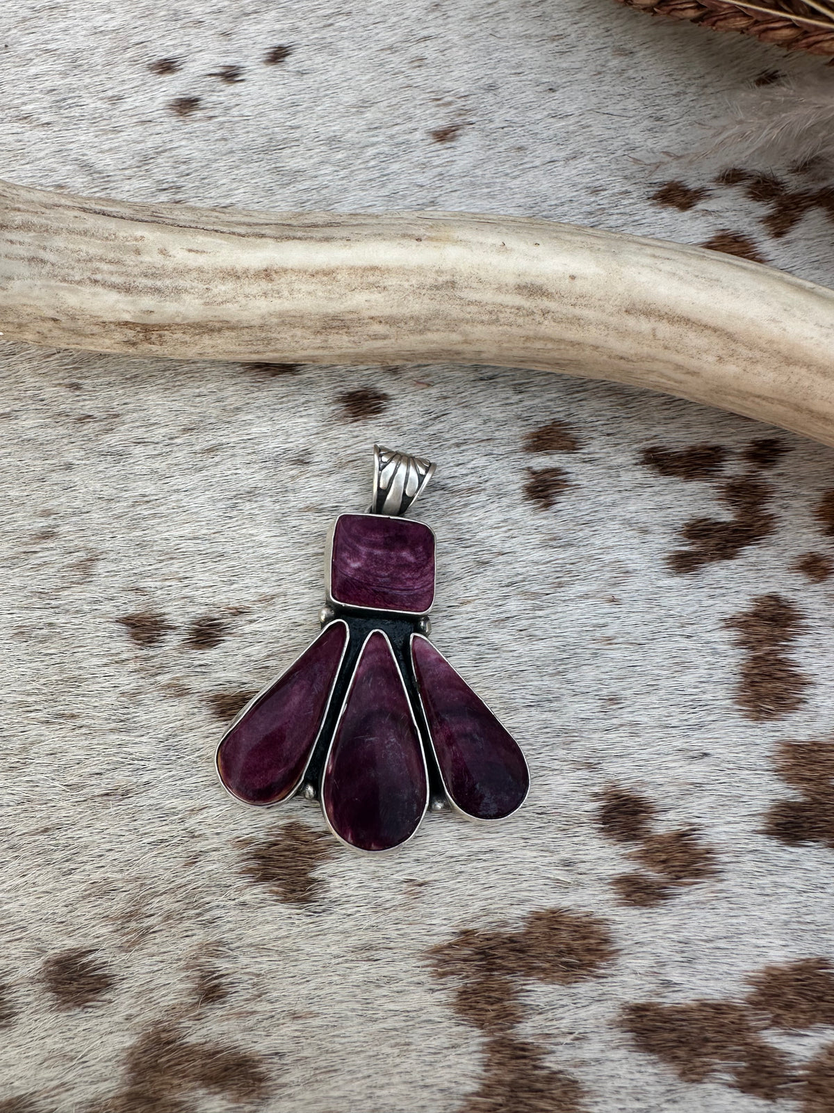 Russell Sam Purple Spiny Cluster Pendant