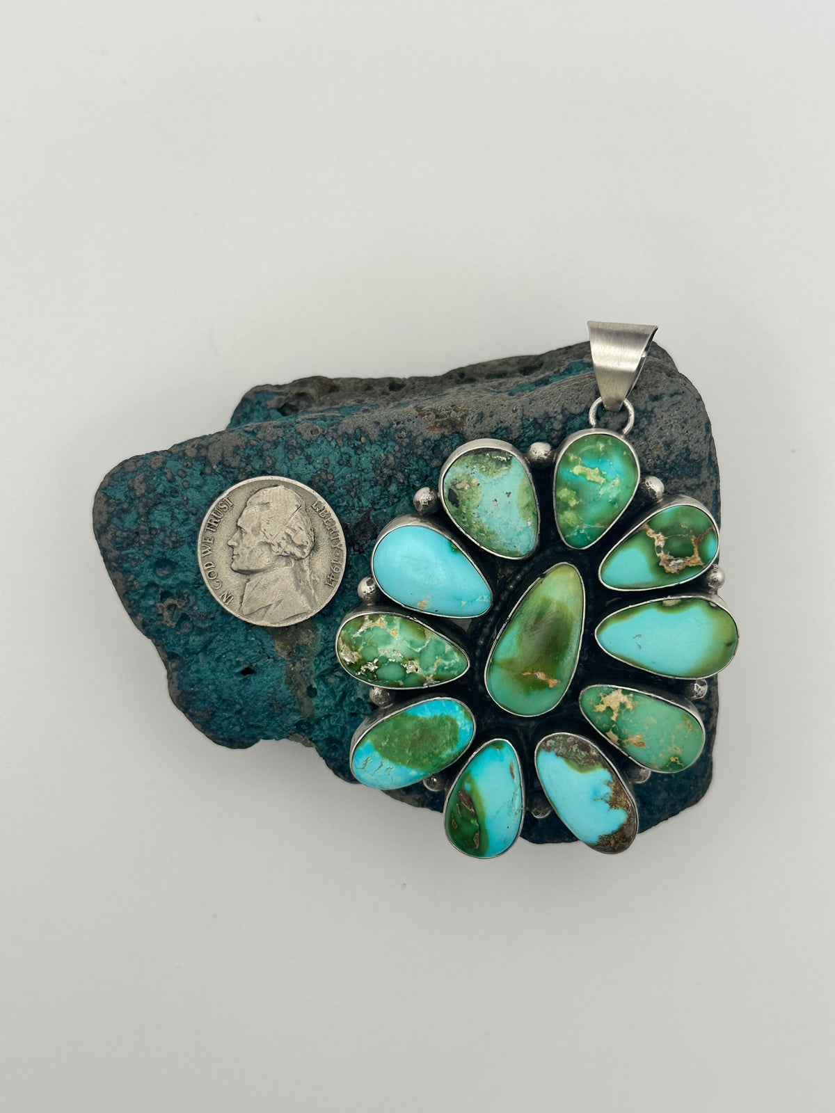 Eli Skeets Sonoran Gold Cluster Pendant