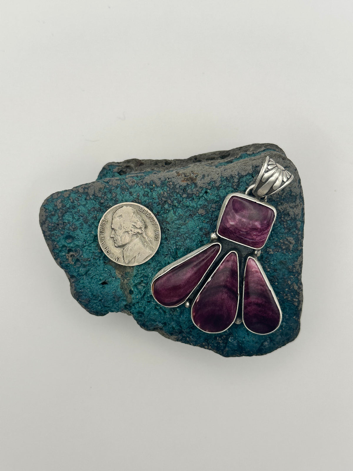 Russell Sam Purple Spiny Cluster Pendant