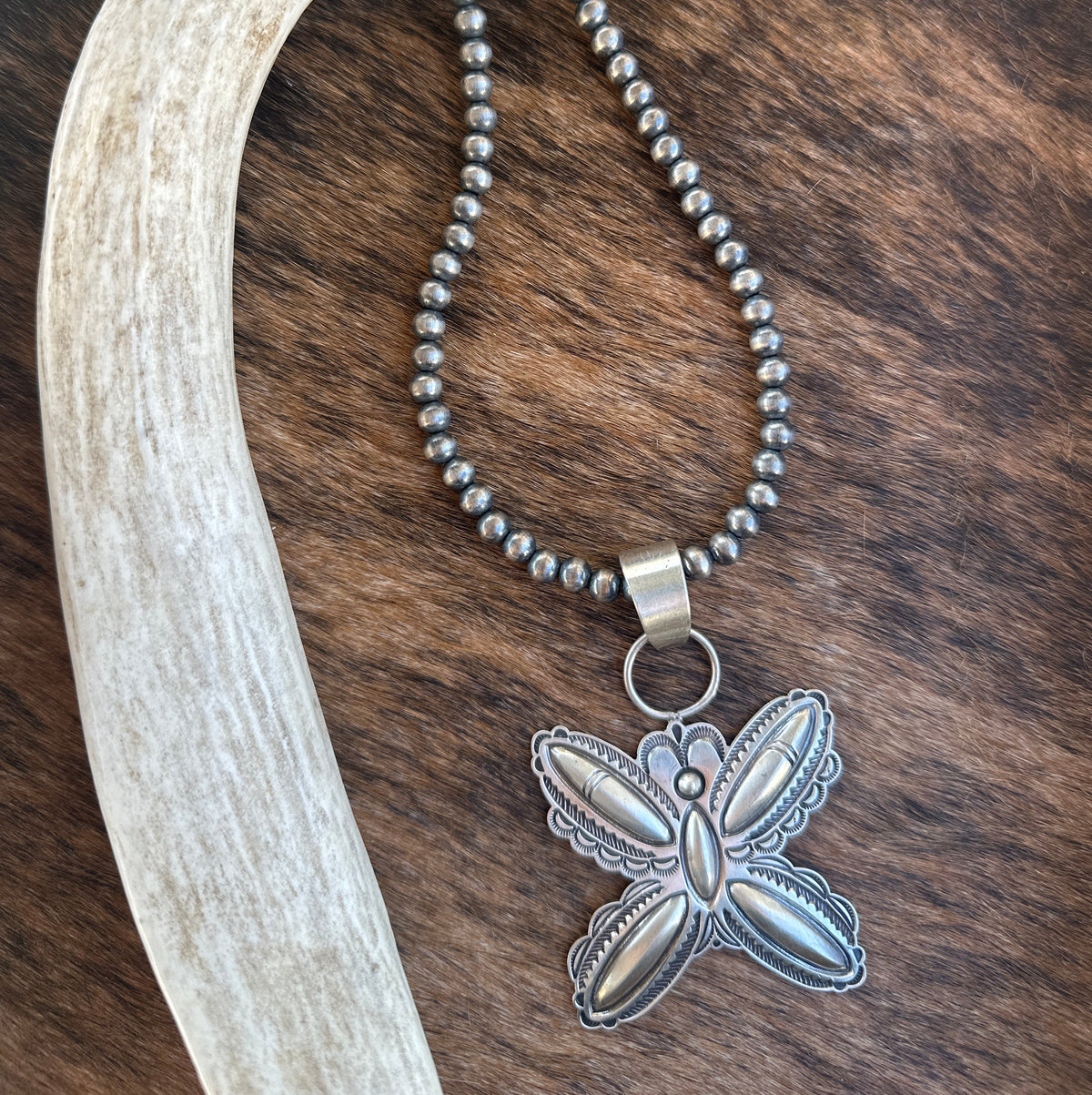 Roland Dixon Sterling Silver Butterfly Necklace