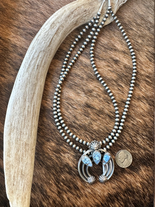 Davey Morgan Golden Hills Squash Blossom Necklace
