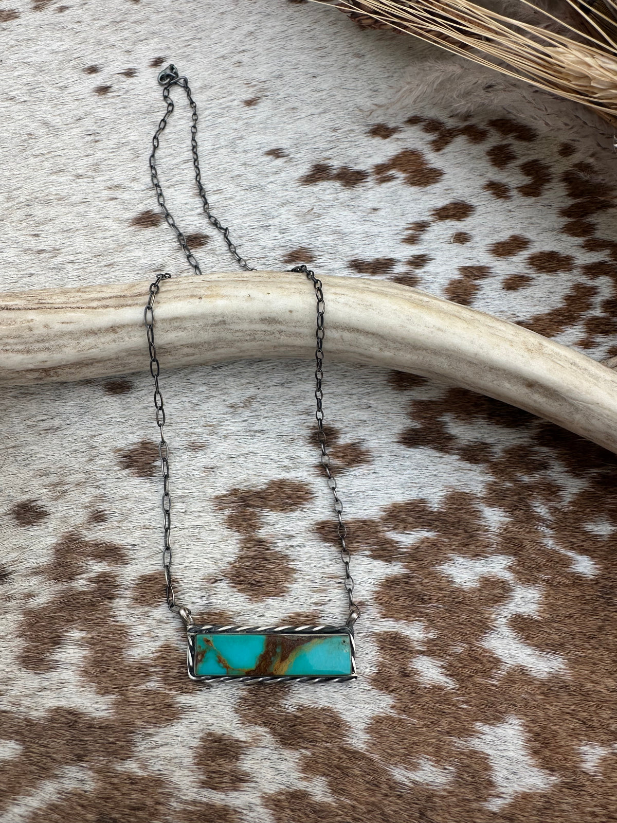 Steve Francisco Turquoise Bar Necklace