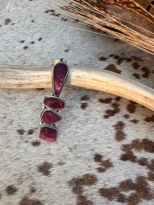 JAS Purple Spiny Cluster Pendant