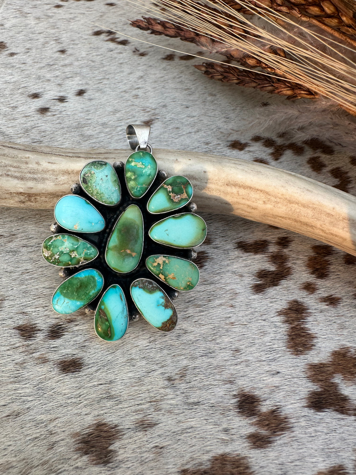 Eli Skeets Sonoran Gold Cluster Pendant