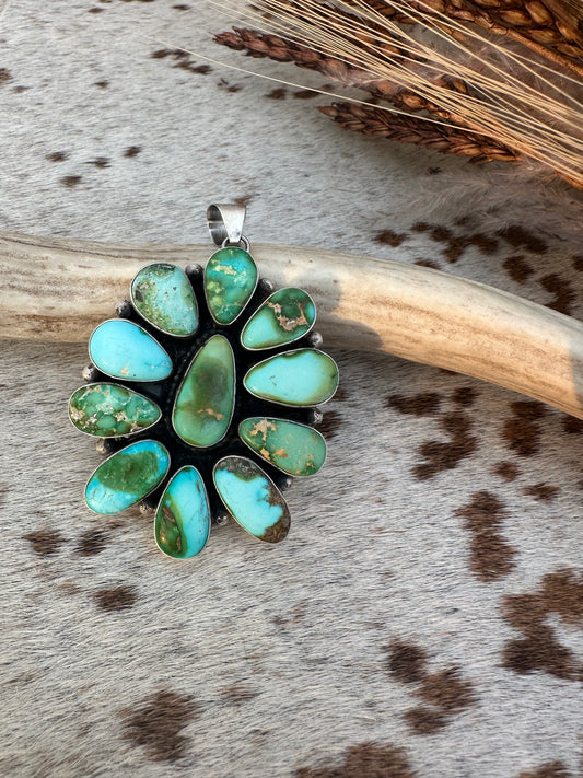 Eli Skeets Sonoran Gold Cluster Pendant