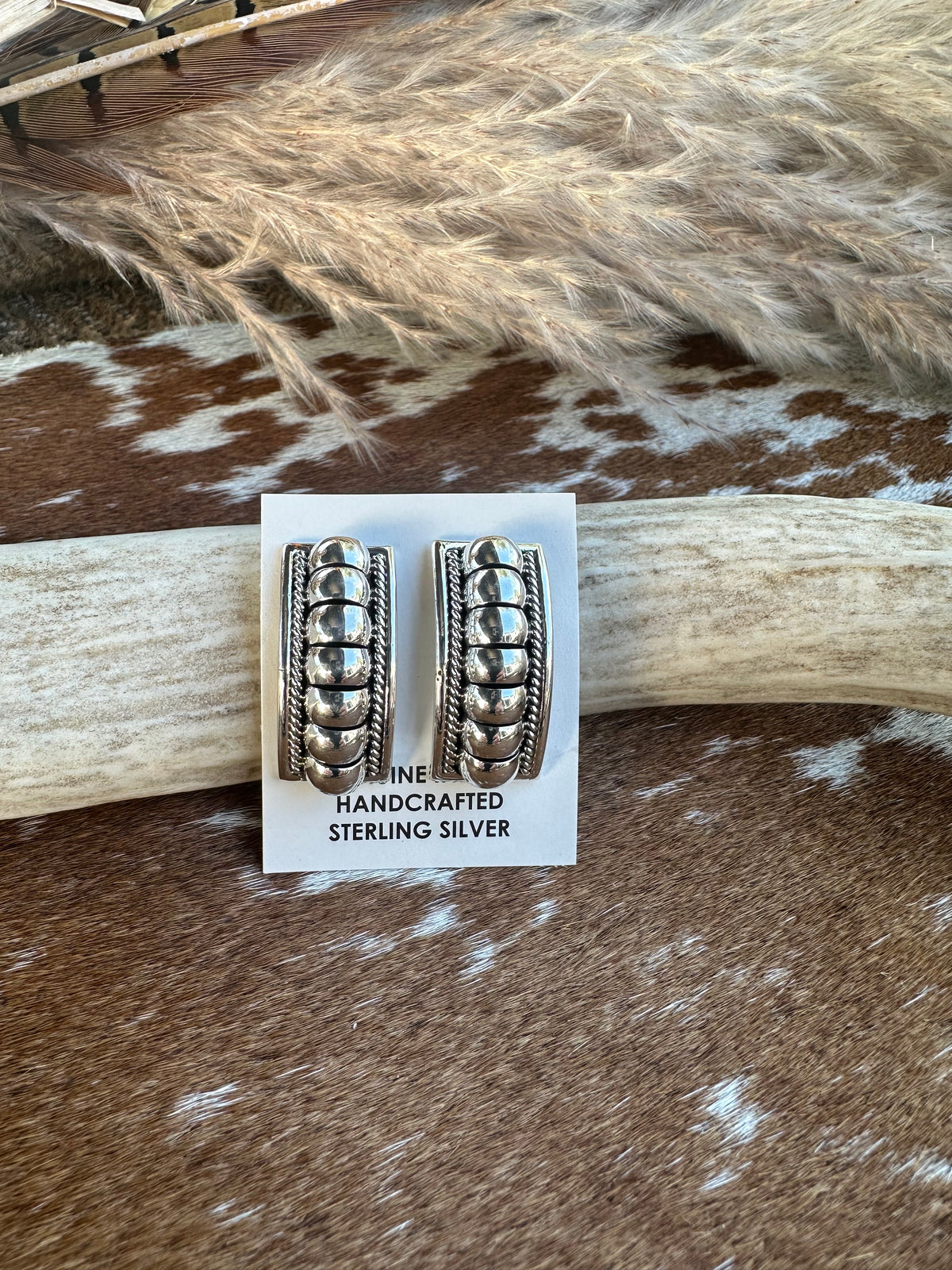 TC Stud Drop Earrings